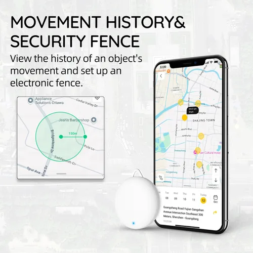 Vista 7 de LNCOON Mini rastreador GPS sin suscripción para vehículos, rastreador de automóvil sin tarifa mensual, dispositivo oculto con aplicación