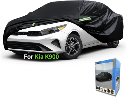 Vista 15 de Funda a medida para automóvil Kia, 7 capas de cubierta impermeable para automóvil, para todo tipo de clima, para exteriores, cubierta completa