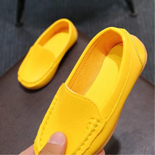 Vista 7 de YWPENGCAI Toddler Slip-on Shoes Boys Loafers Candy Colors Girls Moccasins