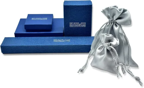 Vista 6 de Silvershake Anillo solitario de plata de ley 925 con piedra lunar natural de 0.27.