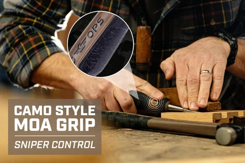 Vista 23 de Spec Ops Tools - Juego de cinceles de madera con cuchillas de acero de alto carbono, agarre absorbente de golpes, 4 piezas, 3% donado a veteranos