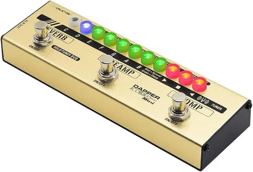 Vista 6 de VALETON Dapper - Mini guitarra acústica eléctrica-acústica DI preamplificador analógico pedal multiefectos