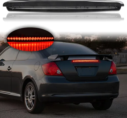 KEWISAUTO Luz de freno trasera LED de 3er tercer foco para Scion tC 05-10, Juego de luz de freno de montaje alto central trasera con lente ahumada