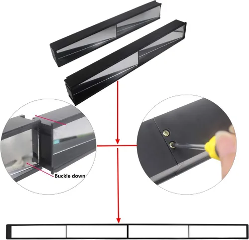 Vista 5 de Espejo de carrito de golf - Espejo retrovisor universal de 4 paneles para carritos de golf (EZGO, Club CAR)