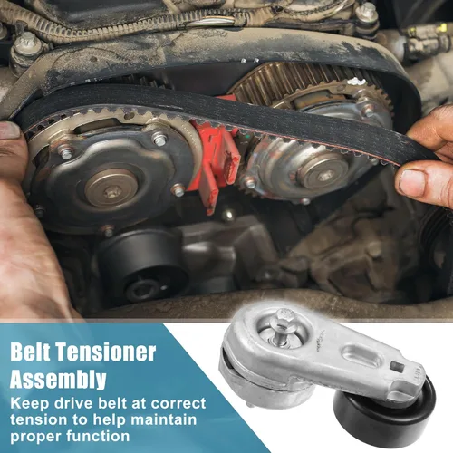 Vista 3 de uxcell Conjunto de polea tensor de correa No.1X4Z6B209AA para Ford Escape 2005-2008 Tensor Serpentine