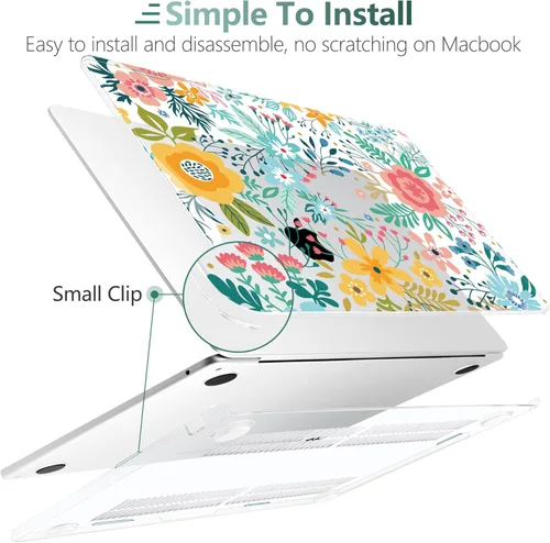 Vista 3 de TWOLSKOO Funda para MacBook Air de 15 pulgadas 2025 2024 2023 Release M4 A3241 M3 A3114 M2 A2941, carcasa rígida de plástico, protector de pantalla