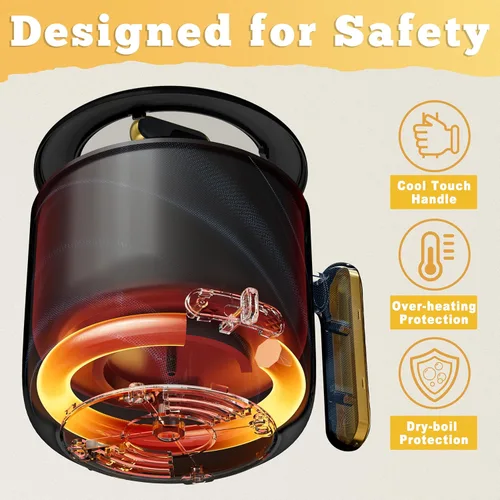Vista 6 de Topwit Olla Caliente Eléctrica con Vaporera, Cocedor de Ramen de 1.8L, Olla Eléctrica Portátil para Cocinar, Cocedor Multifuncional para Bistec