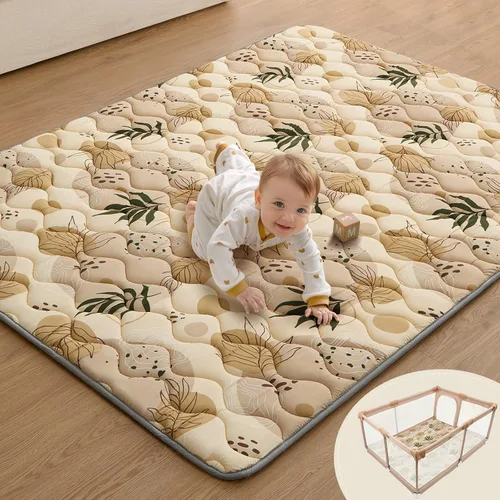 Vista 13 de Blissful Diary Alfombras de Juego para Bebés para el Piso, Alfombra de 50x50 para Gatear para el Parque Infantil, Almohadillas de Espuma de Espesor