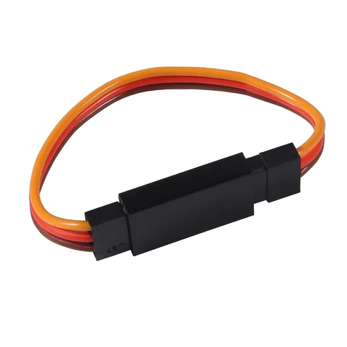 Vista 4 de Cable de extensión servo de 3 pines hembra a macho conector de cable JR para control remoto de aviones de coche RC (3.9 in)