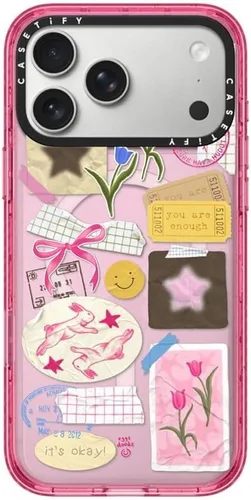 Vista 106 de CASETiFY Impact iPhone Air Case [Delgada/Compatible con Magsafe / 8.2 ft. Protección contra Caídas de Grado Militar 4X] - Lazos - Rosa Arcos