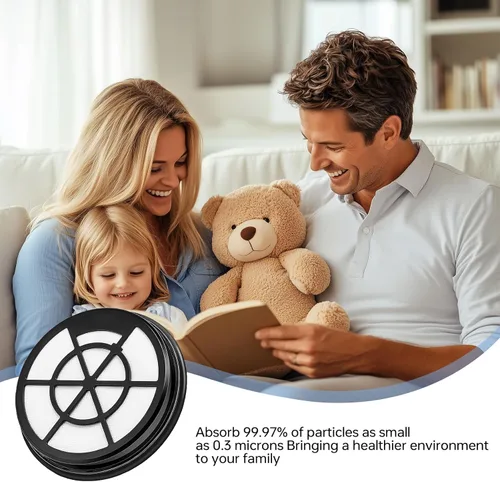 Vista 7 de Filtro de vacío NEN110A/NEN110B/NEN110D para Eureka, compatible con aspiradora Eureka WhirlWind sin bolsa, paquete de 6 marcos de entrada y filtro