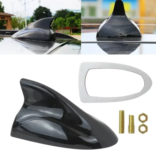 Vista 6 de Universal Car Roof Shark Fin Decorativo Antena Aérea Cubierta Adhesivo Base Techo ABS Antena Coche Accesorios