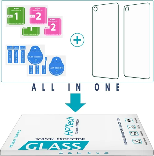 Vista 7 de Protector de pantalla de vidrio templado diseñado para Motorola Moto G Stylus (2021), dureza 9H, antiarañazos, sin burbujas