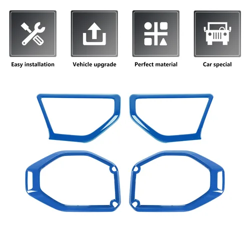 Vista 4 de RAZPOY Para JL - 4 piezas de cubierta de altavoz de pilar A, ajuste de audio para altavoz de techo, compatible con Jeep Wrangler JL JLU y Gladiator