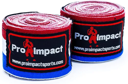 Vista 9 de Pro Impact 180 pulgadas estilo mexicano Vendas de mano para boxeo – Soporte elástico para muñeca y nudillo para MMA, Muay Thai, Kickboxing, bolsa