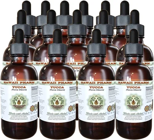 Vista 7 de Hawaii Pharm Extracto líquido sin alcohol de yuca, Yuca (Yucca Glauca) Suplemento herbario natural de glicerita de raíz seca, EE. UU. 2 onzas