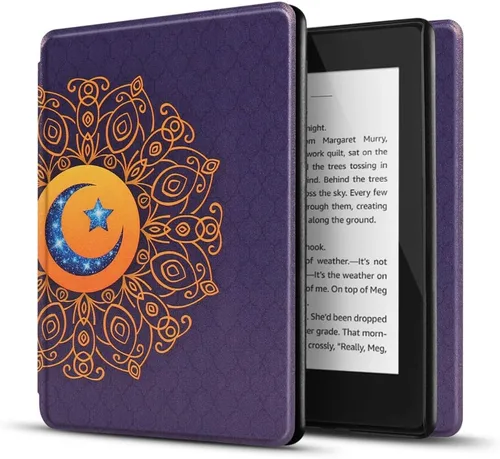 Vista 11 de TNP - Funda para Kindle Paperwhite 10ª generación/10 generación 2018, funda inteligente delgada y ligera con encendido automático de reposo