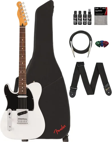 Vista 15 de Fender Player II Telecaster - Paquete color caramelo claro con estuche, correa, cable, paquete de 3 púas y kit de limpieza para guitarra