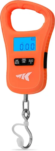Vista 12 de KastKing ToughTide - Báscula de pesca con carga USB, capacidad de 65 libras, báscula digital ultrafina, pantalla LCD, mango ergonómico, básculas