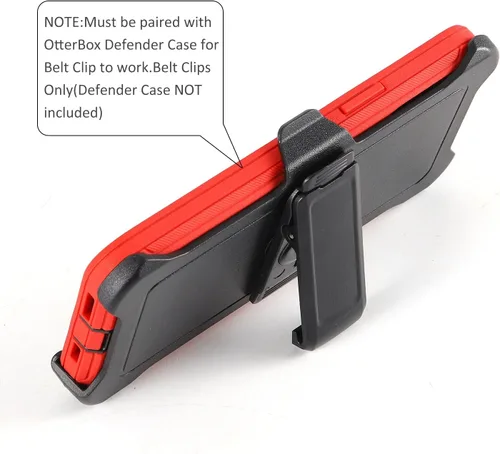 Vista 4 de WallSkiN Paquete de 2 fundas de repuesto con clip para cinturón para Apple iPhone 11 Pro OtterBox Defender Series Clip para cinturón