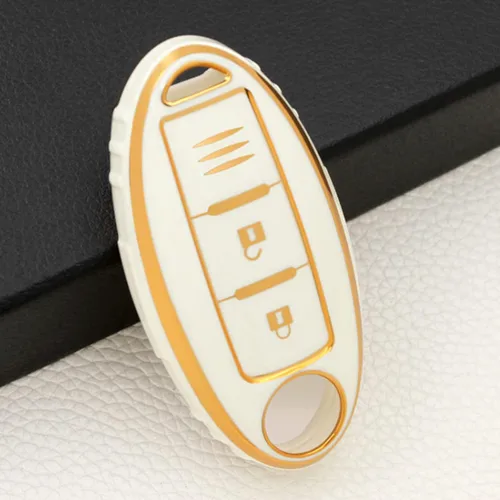 Vista 2 de Carcasa para llave remota de coche, funda de TPU para Nissan Qashqai Terra Tiida X-Trail March Murano Accesorios