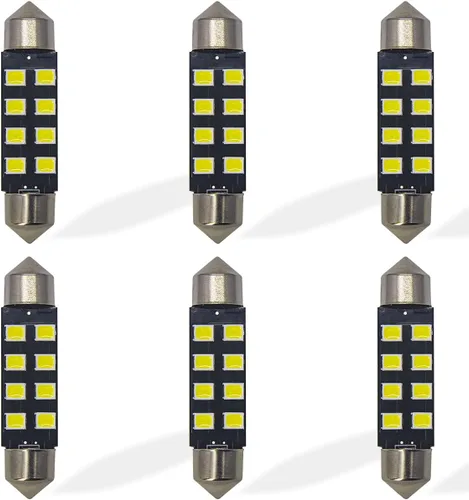 Vista 7 de Yoper DE3021 DE3022 - Bombillas LED para interior domo, mapa, puerta, placa de matrícula blanca Canbus sin errores (1.102 in)