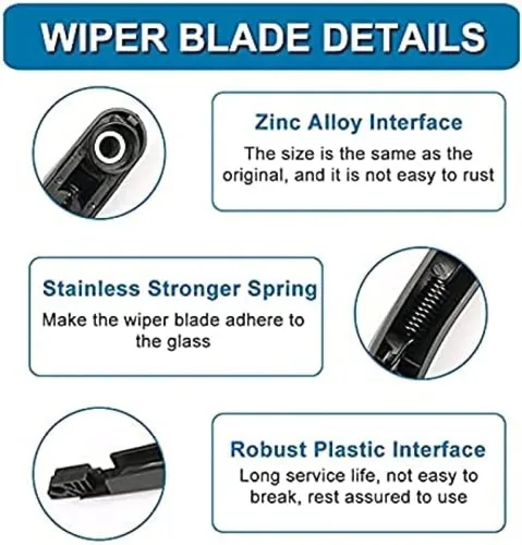 Vista 8 de Car Rear Windshield Wiper Kit for Vauxhall Zafira Tourer Mk3 2011-2019 rear wiper washer