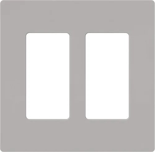 Vista 9 de Lutron Claro - Placa de cubierta para interruptor de luz, placa de pared de 2 posiciones, para interruptores de luz decorativos, cubierta