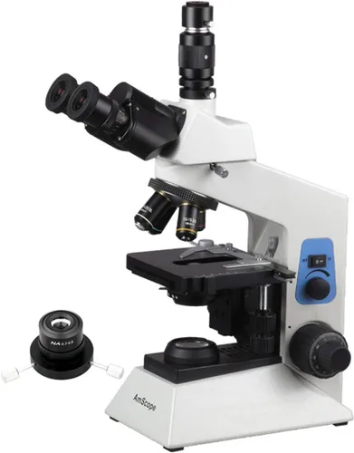 AmScope Microscopio compuesto biológico profesional de la investigación del campo oscuro de T580B-DK 40X-2000X