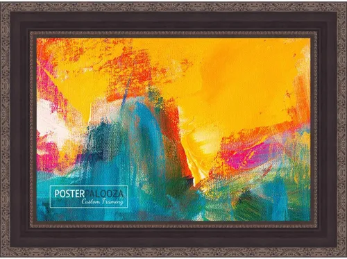 Vista 10 de Poster Palooza 5x5 Inch Traditional Black Complete Wood Square Picture Frame with UV Acrylic Plexiglass, Foam Board Backing & Hardware Included