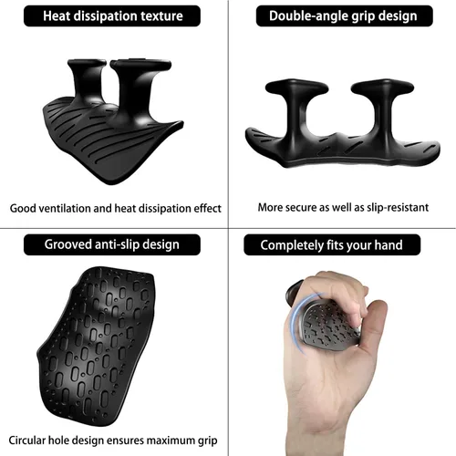 Vista 3 de Upgraded Weight Lifting Grips for Women & Men - Extra Large & Thick Non-Slip Gym Grips, Ergonomic Workout Gloves for Pull-Ups, Dumbbell Exercises