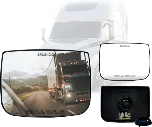 Vista 9 de SPLENDID Cristal de espejo de repuesto, para Freightliner Cascadia 2008-2017, espejo convexo gran angular calentado, alto reflectante, lado
