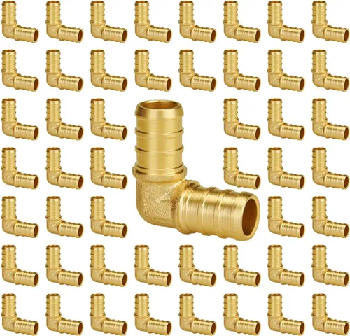 Vista 41 de SUNGATOR Paquete de 50 accesorios Pex de 1/2" en T, accesorios Pex de 1/2 pulgada en T, sin plomo, de latón, certificados NSF