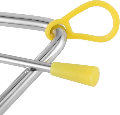 Vista 3 de Paquete de 10 instrumentos triangulares, 4, 5, 6, 7, 8 pulgadas, instrumento de percusión triangular musical con Striker, instrumento de percusión