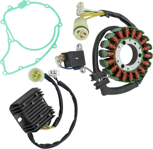 Vista 7 de Caltric Estator, regulador y junta compatible con Honda Trx300 Trx-300 Fourtrax 300 1988-1992