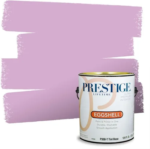 Vista 94 de PRESTIGE Pinturas de pintura interior e imprimación en uno, 1 galón, plano, combinación comparable de Sherwin Williams* Kimono Violet*
