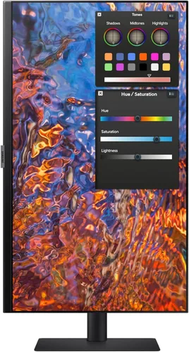 Vista 10 de Samsung Monitor de computadora ViewFinity S80PB Series UHD de 27 pulgadas, DCI-P3 98%, VESA DisplayHDR 400, panel IPS, pantalla mate, USB-C