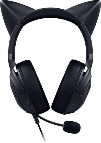 Vista 9 de Razer Kraken Kitty V2 Auriculares USB con cable orejas de gatito RGB Chroma - Iluminación reactiva de transmisión - Micrófono cardioide HyperClear