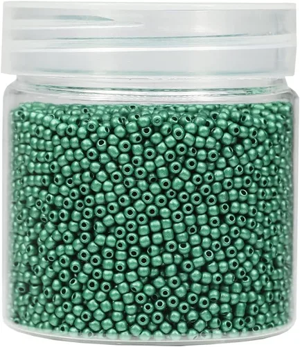 Vista 25 de Bala&Fillic Cuentas de semillas de 2 mm 10000 piezas/110 gramos en caja 12/0 Cuentas de semillas negras para hacer joyas, aretes, pulseras, collares