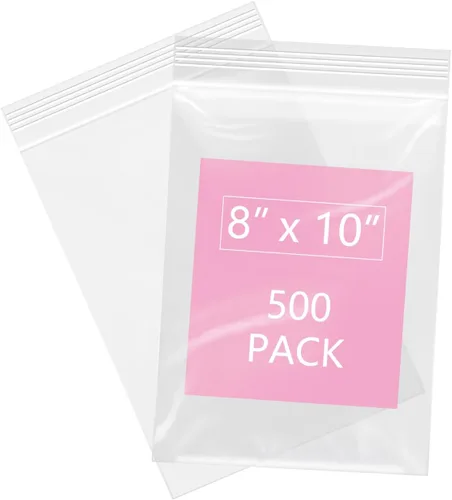 Vista 8 de iMailer - 500 unidades- Bolsa transparente con cremallera pequeña de 3 x 5 pulgadas - Bolsas de polietileno de plástico con cierre de 2 mil