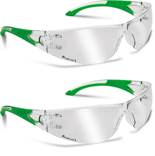 Vista 15 de ProtectX Safety Glasses for Men Women with Scratch Resistant Anti Fog Lenses ANSI Z87.1 Wrap Around Protective Eyewear