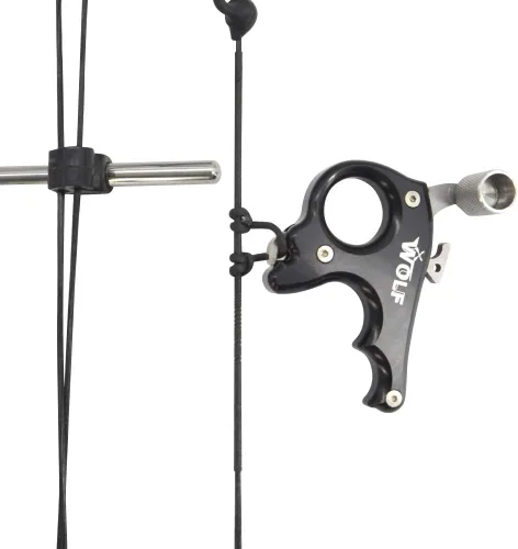 Vista 6 de SHARROW Ayudas de liberación de tiro con arco compuesto de 3 dedos Ayuda de liberación de arco de engranaje compuesto accesorio de arco