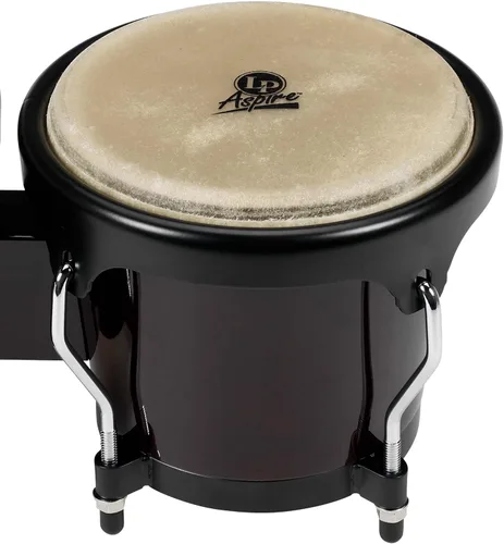 Vista 3 de Lp Lpa601 Aspire Bongos de roble con herrajes negros de madera oscura