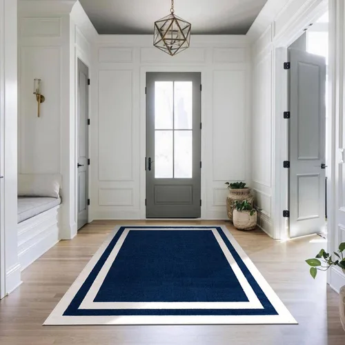 Vista 77 de CAMILSON Alfombras modernas de lujo con diamantes abstractos de 5 x 7 pies, suave, resistente a las manchas, fácil limpieza, no desprende pelo