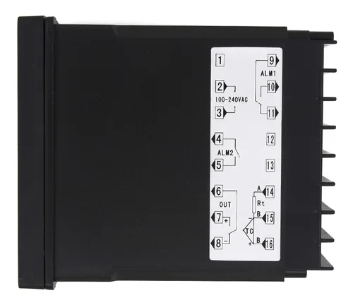 Vista 3 de REX-C410 96x48 AC 100-240V termopar RTD entrada digital PID controlador de temperatura (salida de relé 1 alarma)