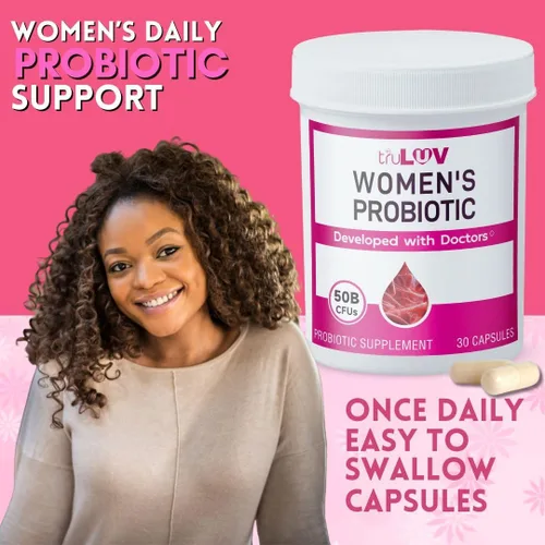 Vista 6 de Probióticos para mujeres, suplemento dietético para la salud, 30 unidades (paquete de 1)
