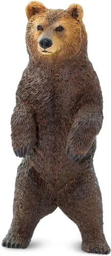Safari Ltd. Figura de oso Grizzly – Figura de modelo realista de 4.2 pulgadas pintada a mano, divertido juguete educativo para niños, niñas y niños