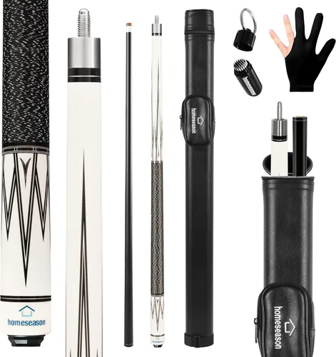 Vista 7 de HomeSeason Taco de Billar de 58" Tacos de Billar con Agarre de Hilo de Nylon Profesional de Baja Deflexión para Billar