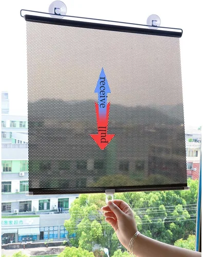 Vista 4 de Persianas enrollables opacas con ventosas, persianas enrollables térmicas, cortinas de privacidad sin perforaciones, persianas enrollables