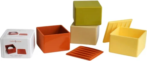 Vista 4 de CapaBunga Bóveda de queso suave – Contenedor reutilizable de almacenamiento de queso artesanal para refrigerador – Contenedor de queso de silicona